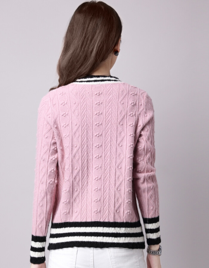 蓓嘉尔 圆领针织衫女套头2016春秋装 修身短款毛衣女 深灰 S/100