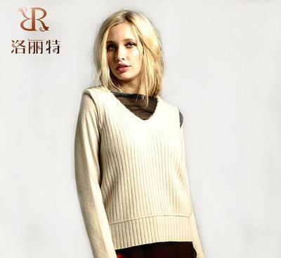 RARETE洛丽特 V领两件套拼真丝羊绒衫，定义秋冬针织新风尚